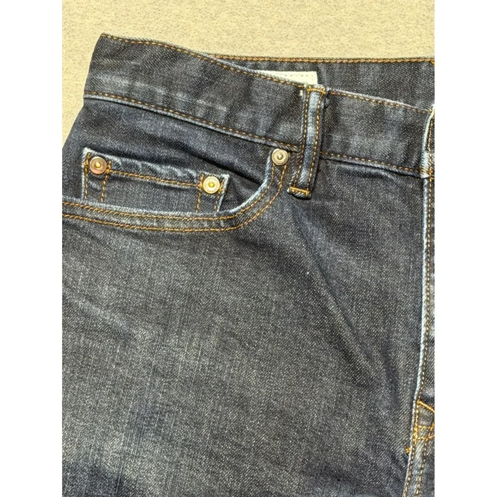 Banana Republic Mens Straight‎ Fit Dark Wash Indigo Stretch Jeans 30x32